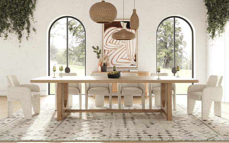 Modrest Walz - Modern Natural Oak Rectangular Dining Table