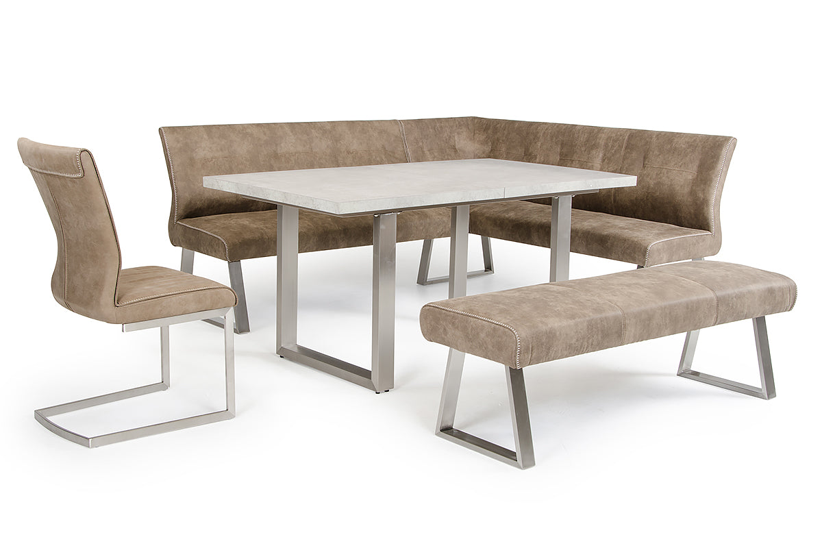 Zane - Modern Brown Fabric Dining Chair (Set of 2)