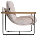 Modrest Moorcroft - Modern Beige Fabric Accent Chair