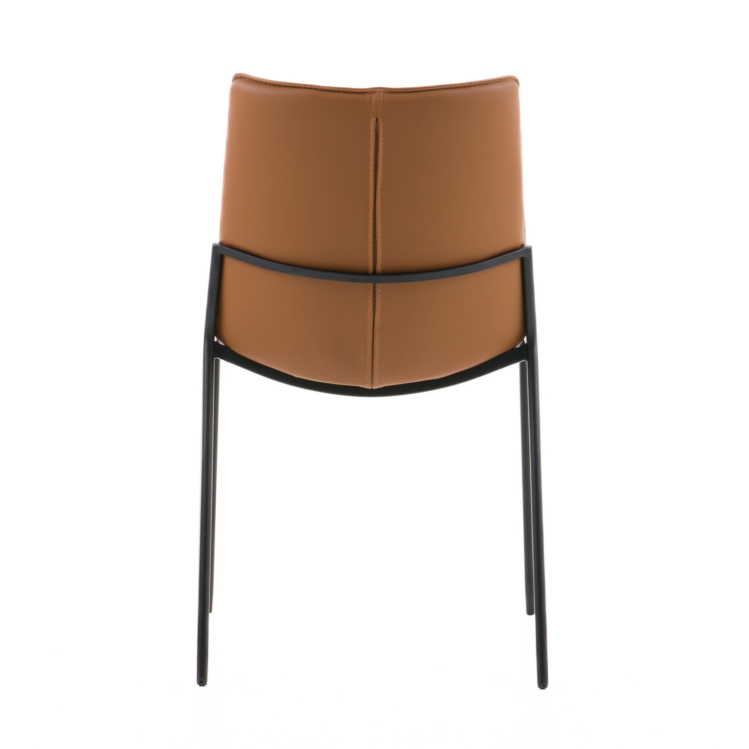 Modrest Murray - Modern Camel Vegan Leather Dining Chair (Set of 2)