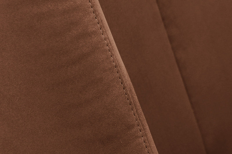 Modrest Emilia - Modern Burnt Orange Velvet Bed