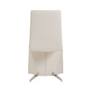 Nisse - Contemporary White Leatherette Dining Chair (Set of 2)