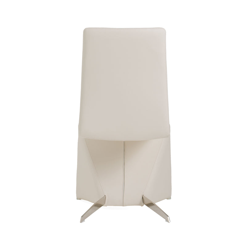 Nisse - Contemporary White Leatherette Dining Chair (Set of 2)