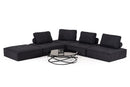Divani Casa Nolden - Modern Black Fabric Modular Sectional Sofa