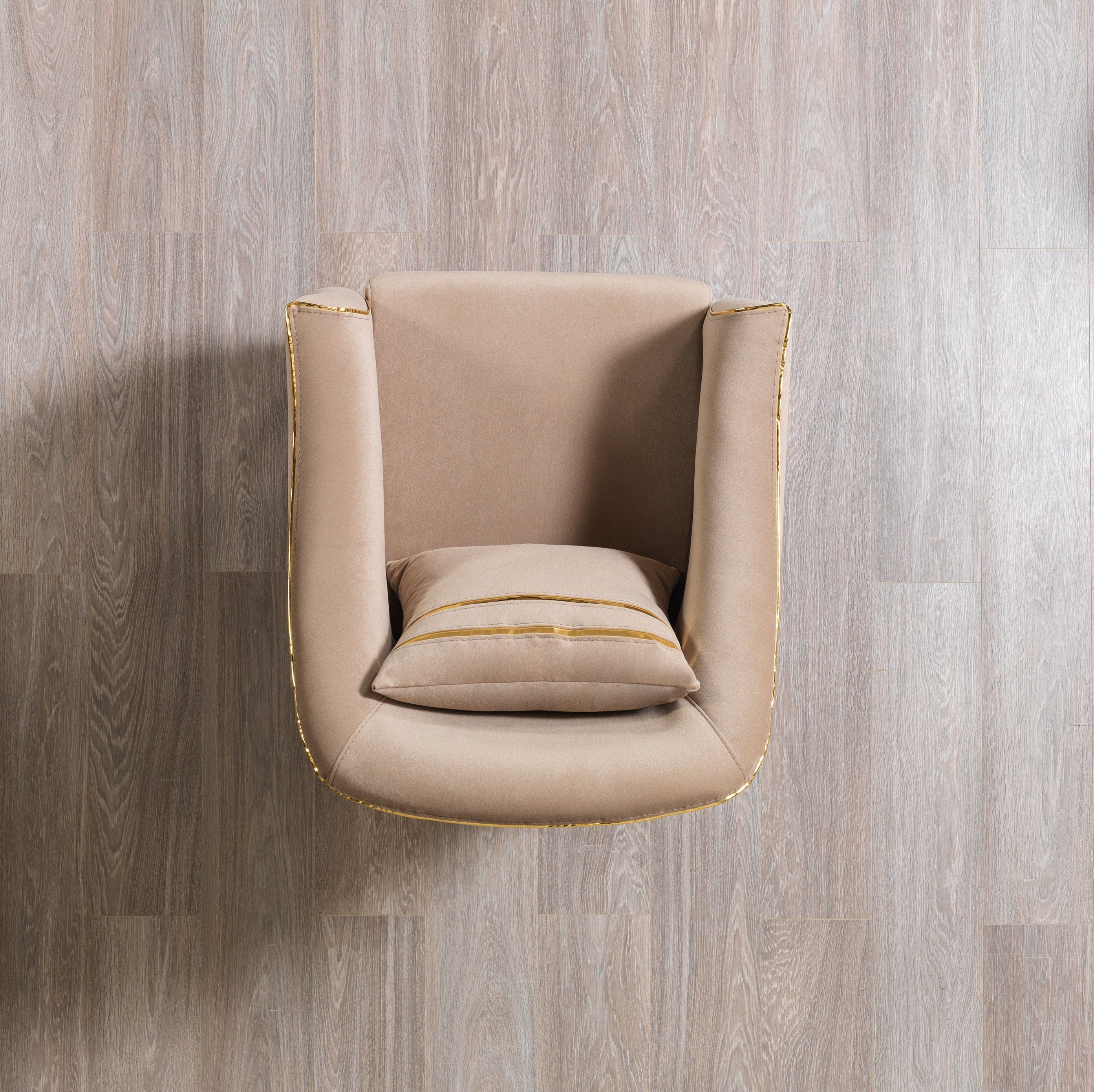 Belinda Coffee Velvet Chair
