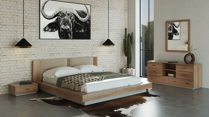 Nova Domus Fantasia - Contemporary Walnut Mirror
