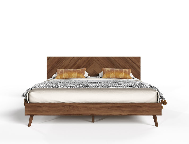 Nova Domus Kamela -Modern Walnut Bed