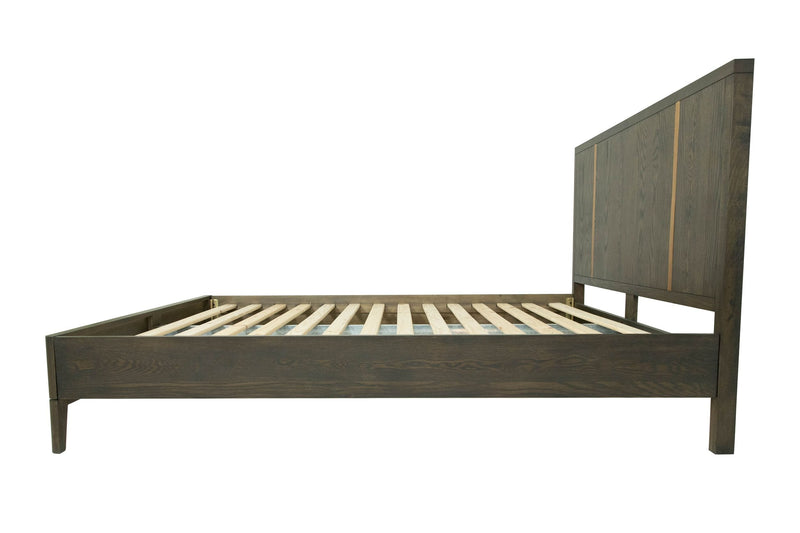 Modrest Oakley - Mid-Century Eastern King Size Dark Brown Bed