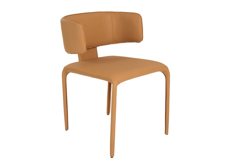 Modrest Odessa - Modern Camel Vegan Leather Dining Chair