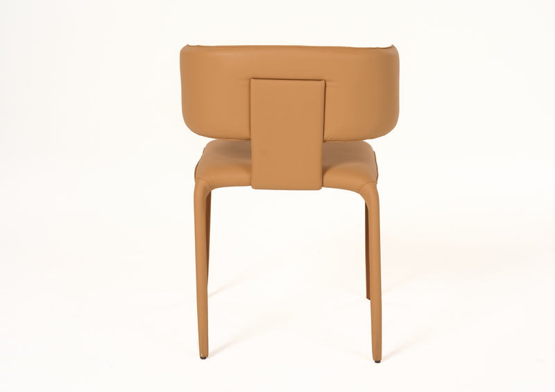 Modrest Odessa - Modern Camel Vegan Leather Dining Chair