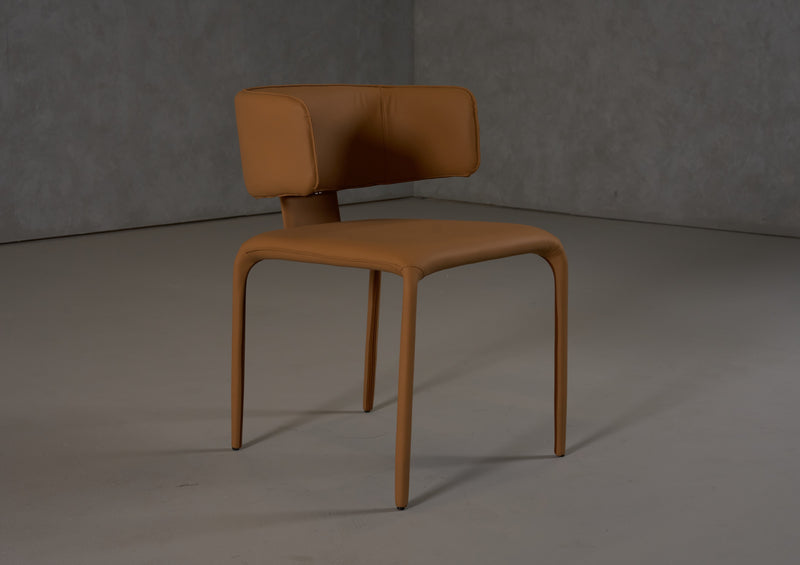 Modrest Odessa - Modern Camel Vegan Leather Dining Chair
