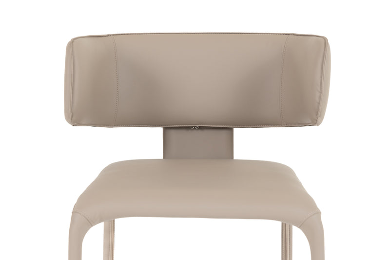 Modrest Odessa - Modern Grey Vegan Leather Dining Chair