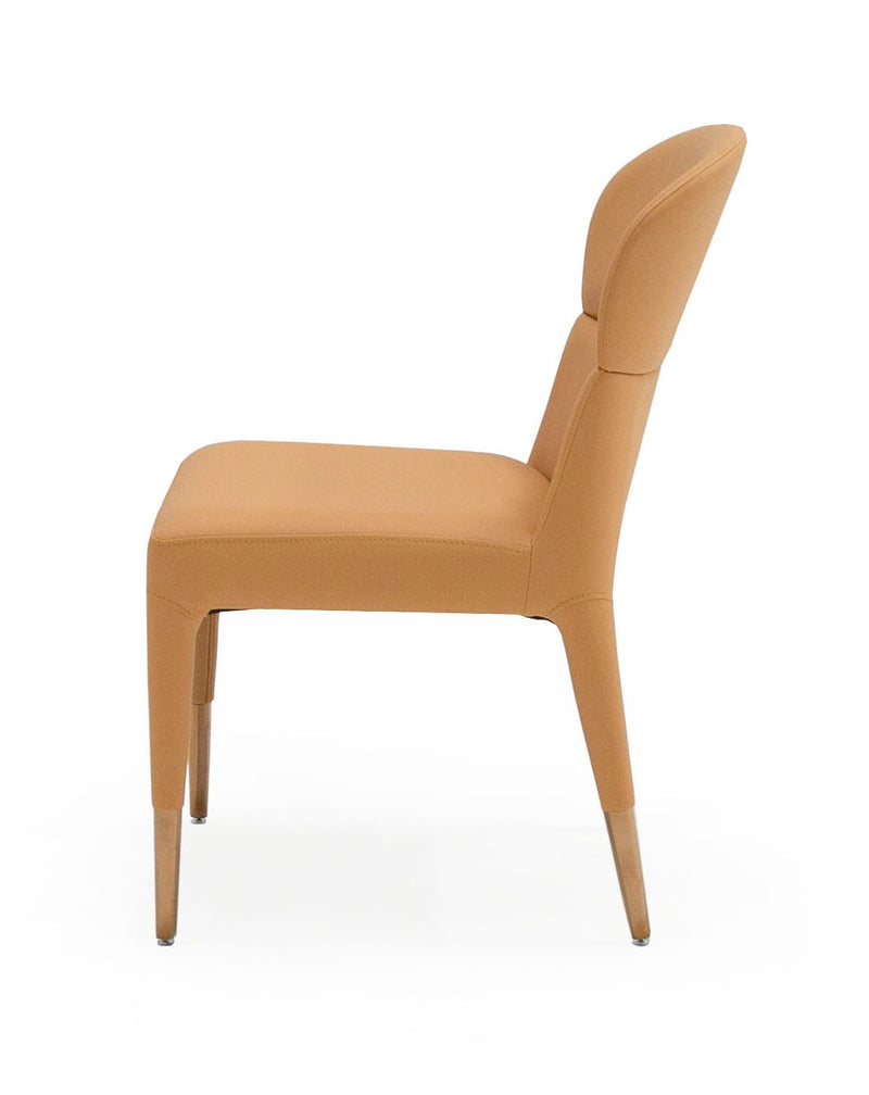 Modrest Ogden - Modern Peach & Rosegold Dining Chair (Set of 2)