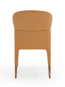 Modrest Ogden - Modern Peach & Rosegold Dining Chair (Set of 2)