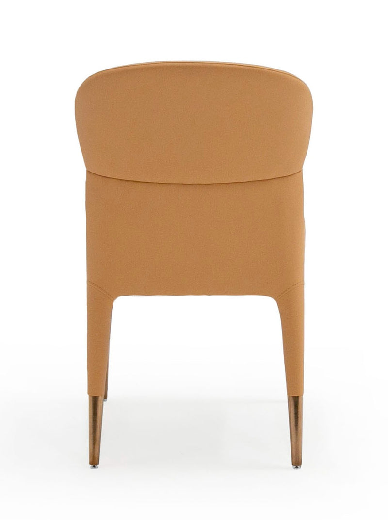 Modrest Ogden - Modern Peach & Rosegold Dining Chair (Set of 2)