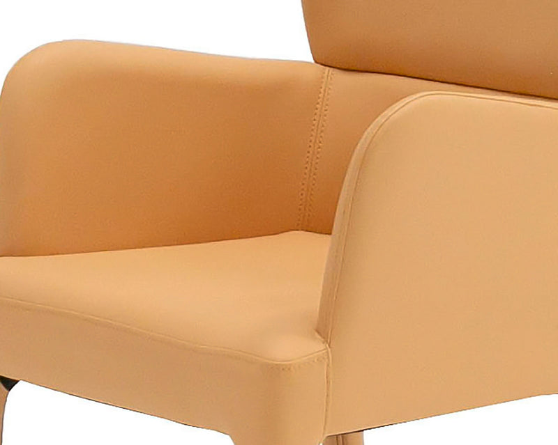 Modrest Ogden - Modern Peach & Rosegold Dining Armchair