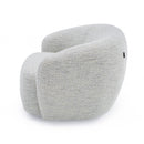 Modrest Omaha - Modern Swivel Off White Fabric Chair