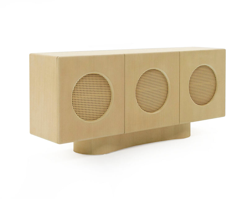 Nova Domus Osaka - Modern Natural Ash + Rattan Buffet