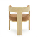 Nova Domus Osaka - Modern Natural Ash + Rust Fabric Dining Chair