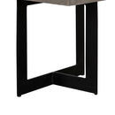 Modrest Sharon Modern Concrete & Black Metal End Table