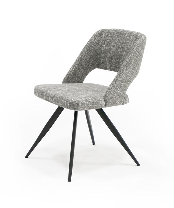 Modrest Palmer - Modern Grey Fabric Dining Chair (Set of 2)