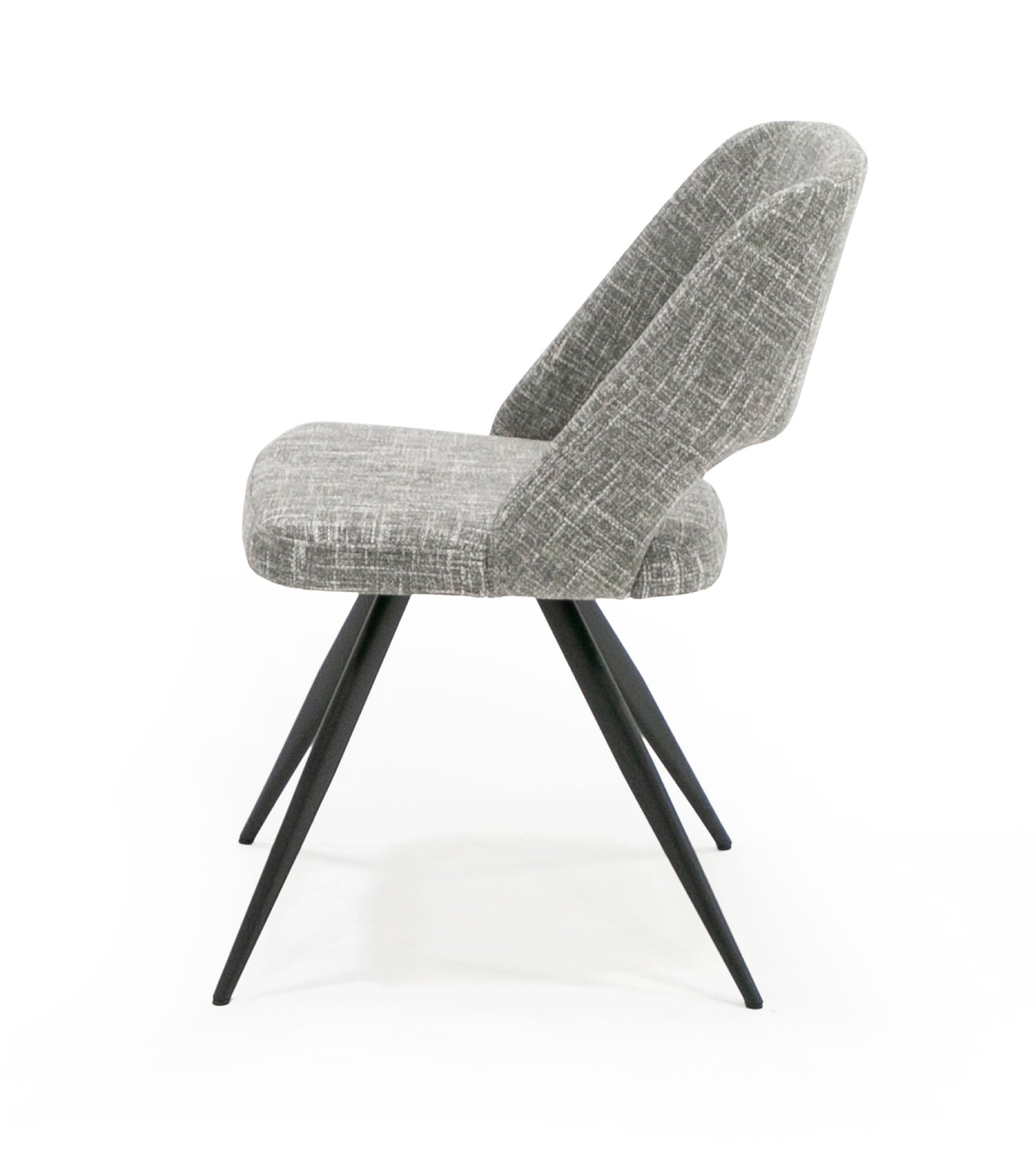 Modrest Palmer - Modern Grey Fabric Dining Chair (Set of 2)