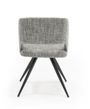 Modrest Palmer - Modern Grey Fabric Dining Chair (Set of 2)