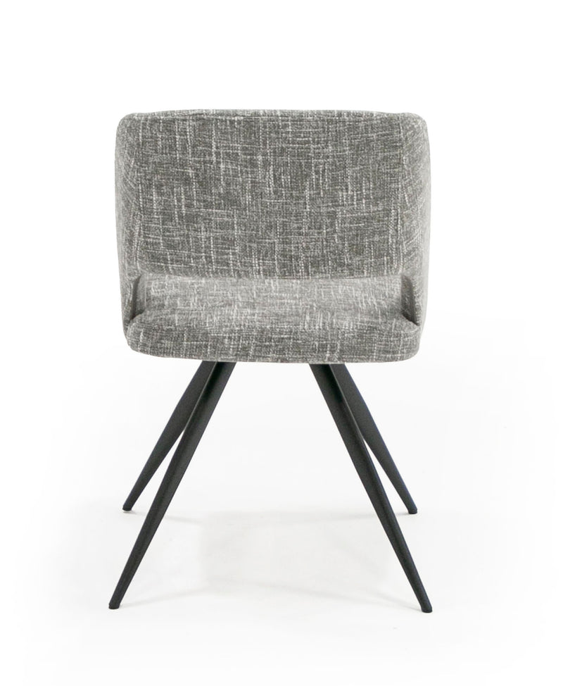 Modrest Palmer - Modern Grey Fabric Dining Chair (Set of 2)