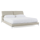 Modrest Pearson - Modern Light Grey Leather Bed