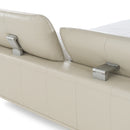 Modrest Pearson - Modern Light Grey Leather Bed