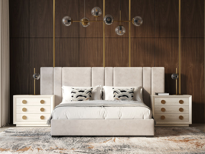 Modrest Penelope - Modern Grey Velvet Bed