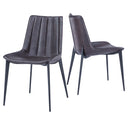 Modrest Peoria - Modern Brown & Black Dining Chair (Set of 2)