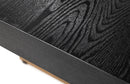 Modrest Perret - Large Glam Black Ash + Brushed Brass Dining Table