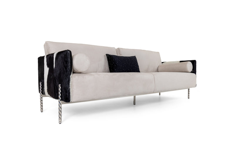 Divani Casa Pueblo - Modern Cow-hide Sofa
