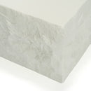 Modrest Quarry - Modern Off-White Square Coffee Table