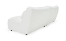 Divani Casa Racine - Modern White Fabric Modular Sectional Sofa