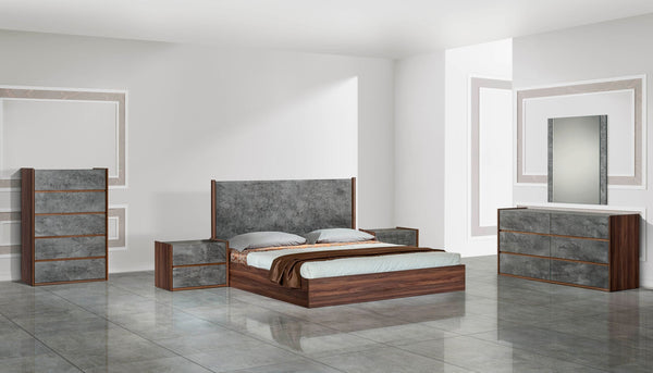 Nova Domus Rado Modern Walnut & Stucco Dresser