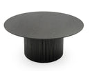 Modrest - Rawlins Modern Mid Century Black Ash Round Coffee Table