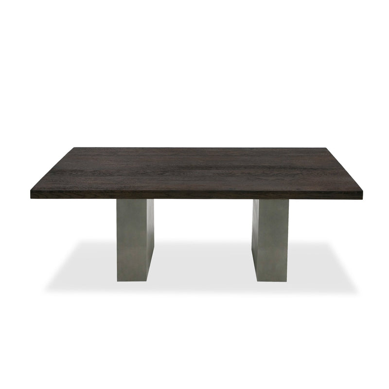 Modrest Renzo Modern Oak & Concrete 79" Dining Table