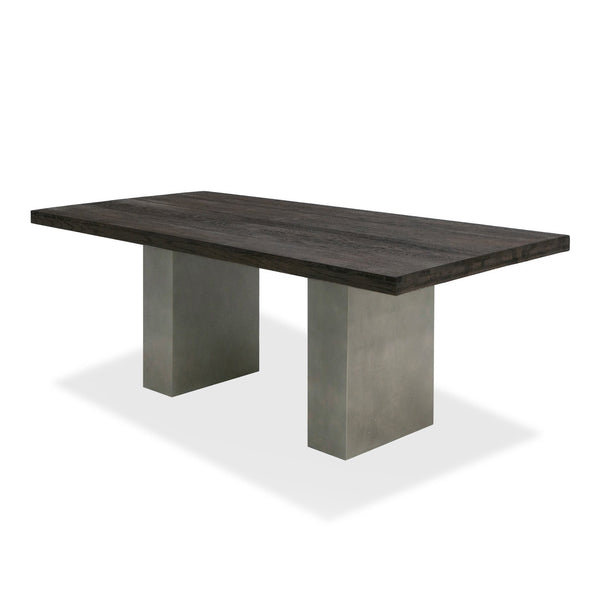 Modrest Renzo Modern Oak & Concrete 79" Dining Table