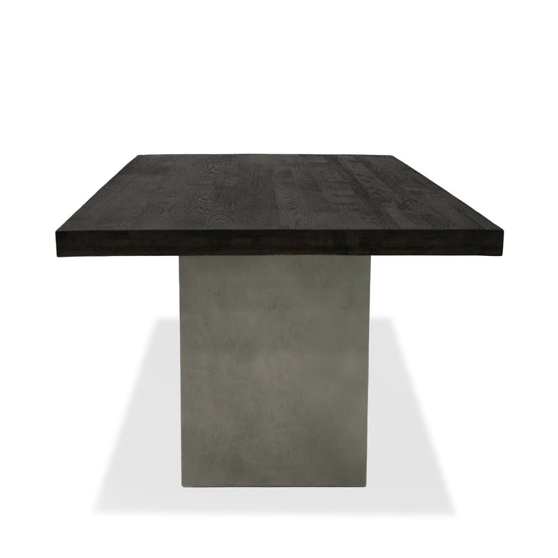 Modrest Renzo Modern Oak & Concrete 79" Dining Table
