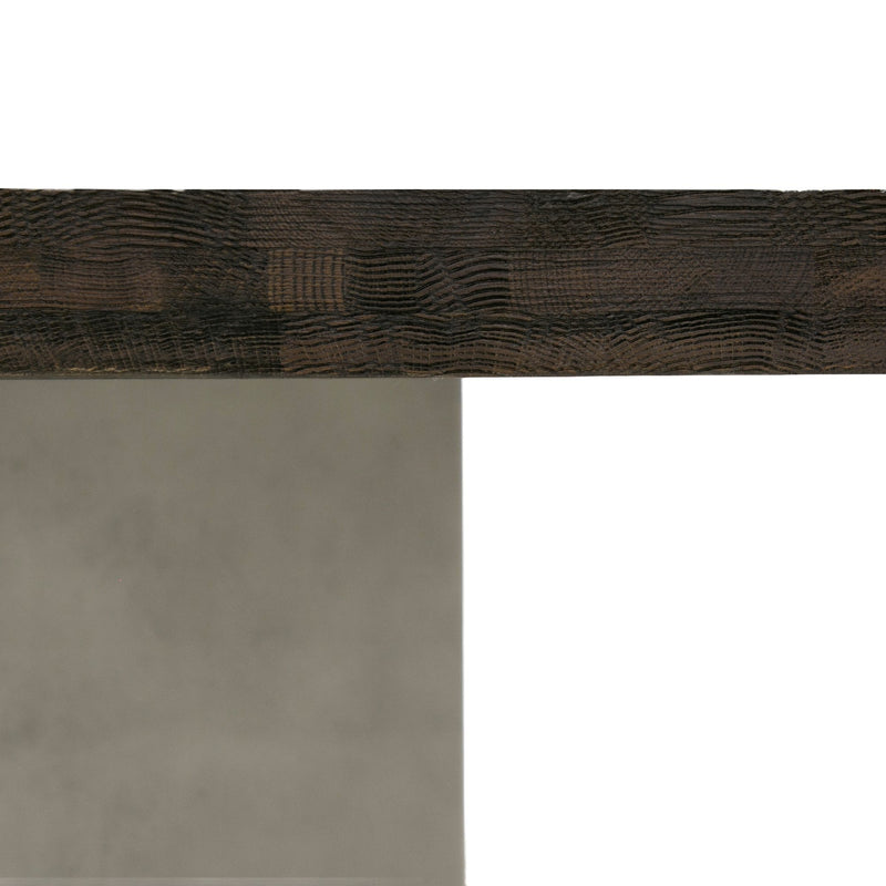 Modrest Renzo Modern Oak & Concrete 79" Dining Table