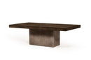 Modrest Renzo Modern Oak & Concrete Coffee Table