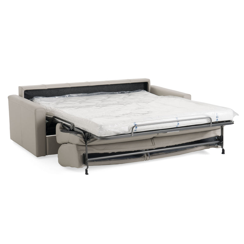 Lamod Italia Revers - Italian Modern Grey Leather Queen Sofabed