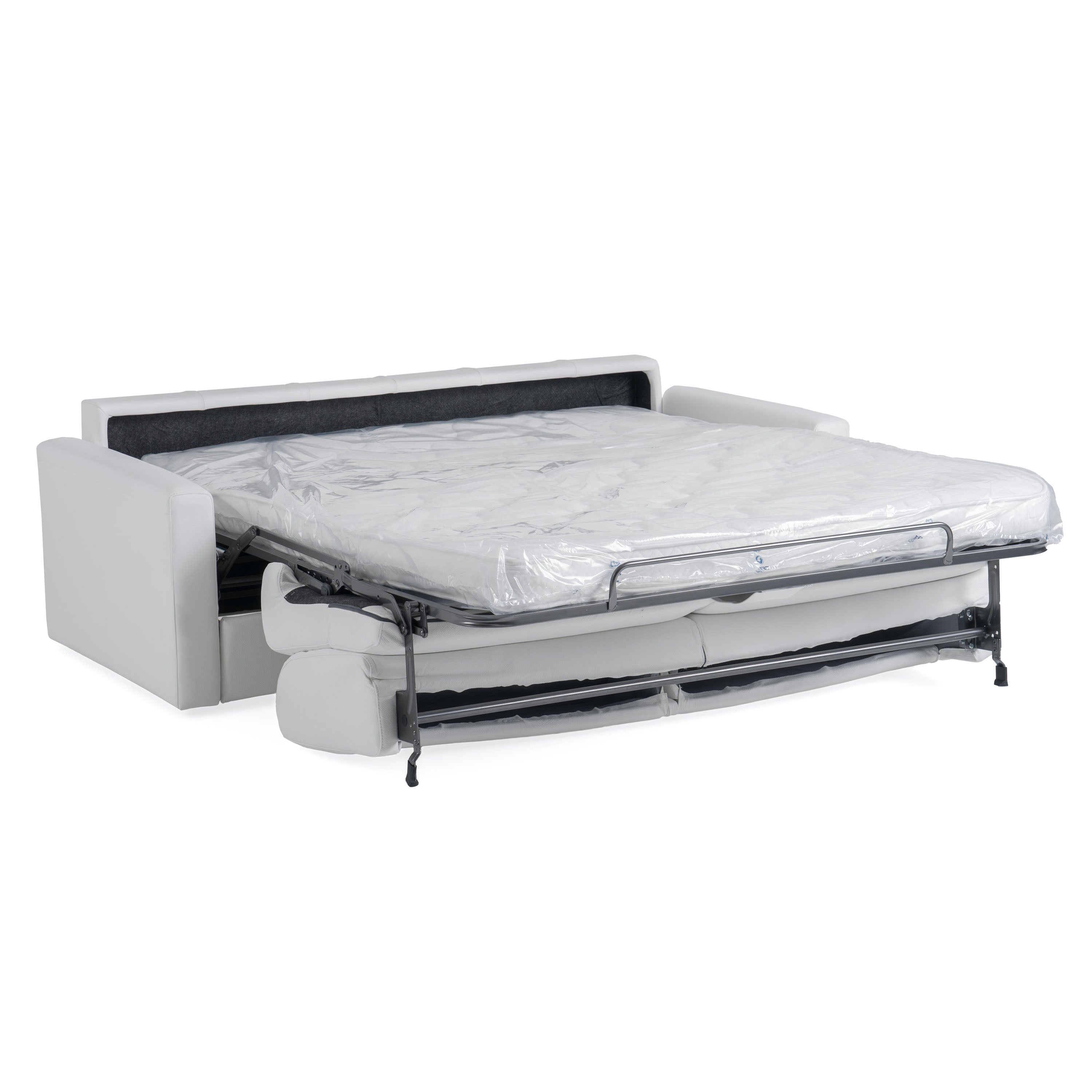 Lamod Italia Revers - Italian Modern White Leather Queen Sofabed
