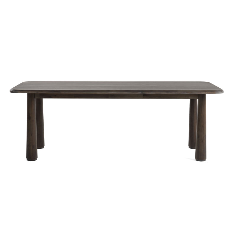Modrest Rhea - Modern 87" Dark Acacia Rectangular Dining Table