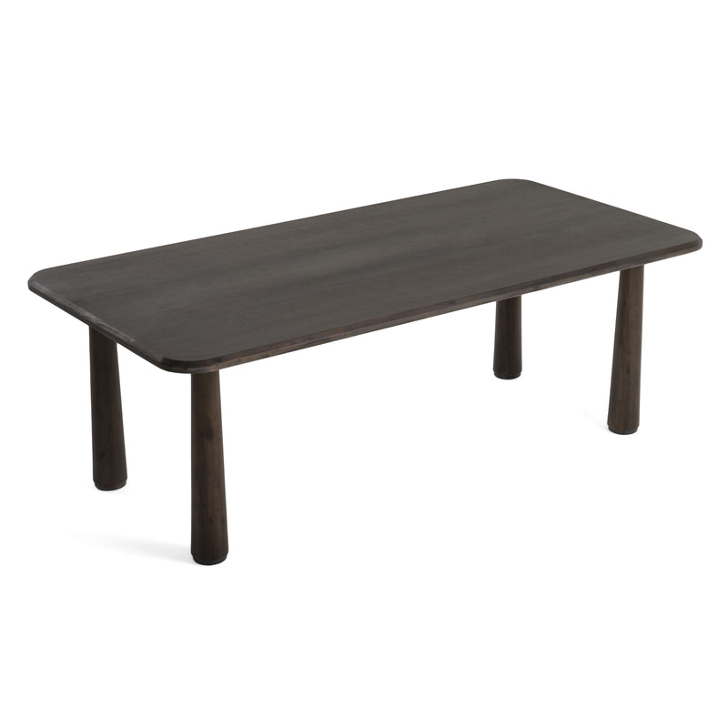Modrest Rhea - Modern 87" Dark Acacia Rectangular Dining Table