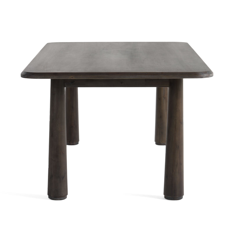 Modrest Rhea - Modern 87" Dark Acacia Rectangular Dining Table