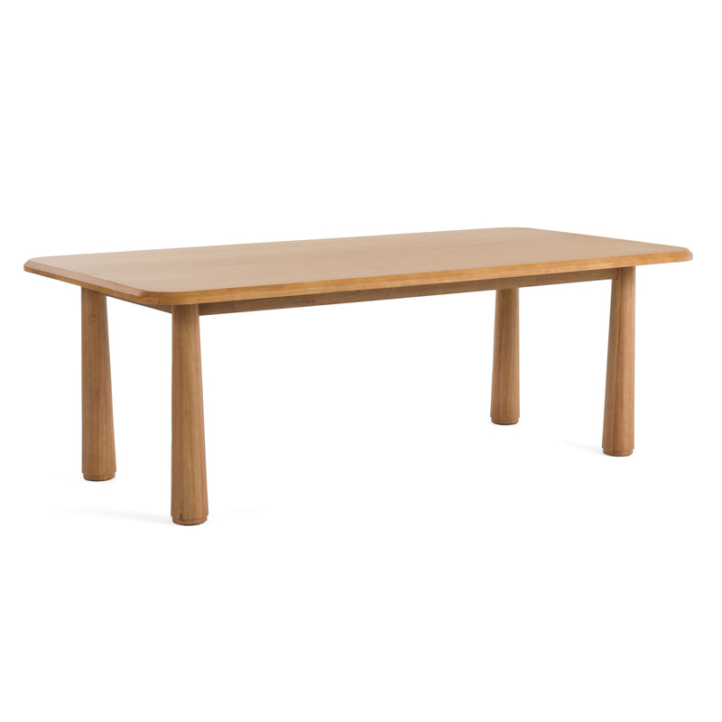 Modrest Rhea - Modern 87" Natural Acacia Rectangular Dining Table