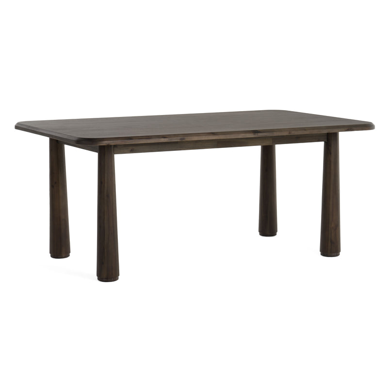Modrest Rhea - Modern 71" Dark Acacia Rectangular Dining Table